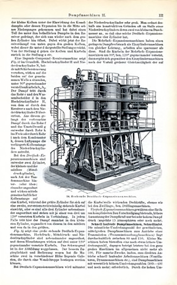 Dampfmaschinen 12 Originaltafeln & Text von 1902 Txz