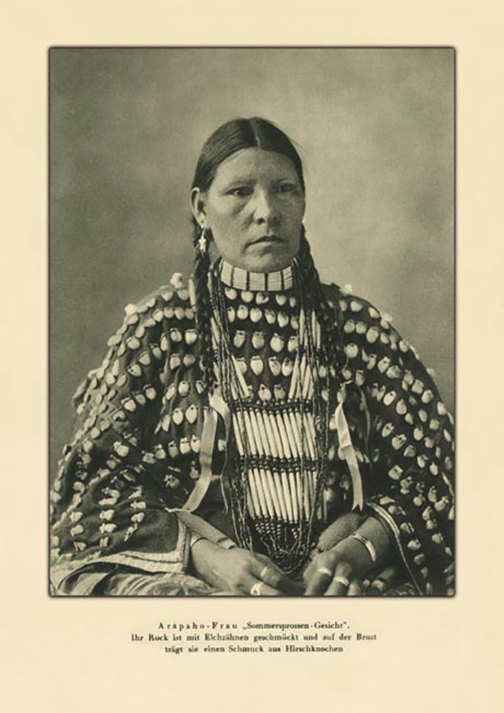 Indianerbild Arapaho Frau Faksimile Originalphoto Ixz 2