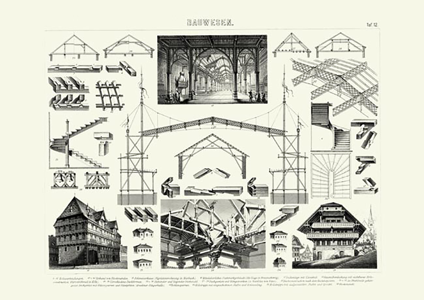 Bilder Atlas Bauwesen 12  Faksimile  B�ttenpapier & CD