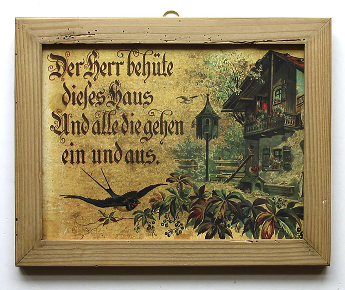 sch�ner Haussegen Rahmen aus �ber100 Jahre altem Holz 4