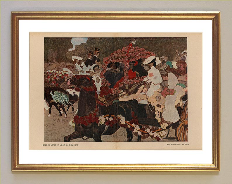 Jugend Blumen original Lithographie M�nzer 1914 15