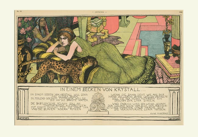 Jugend 1896 Krystall Jank Martens Giclee B�ttenpapier 2
