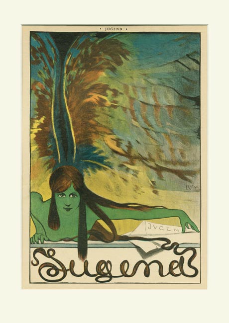 Jugend 1896 Titelbild  Witzel Giclee B�ttenpapier 7