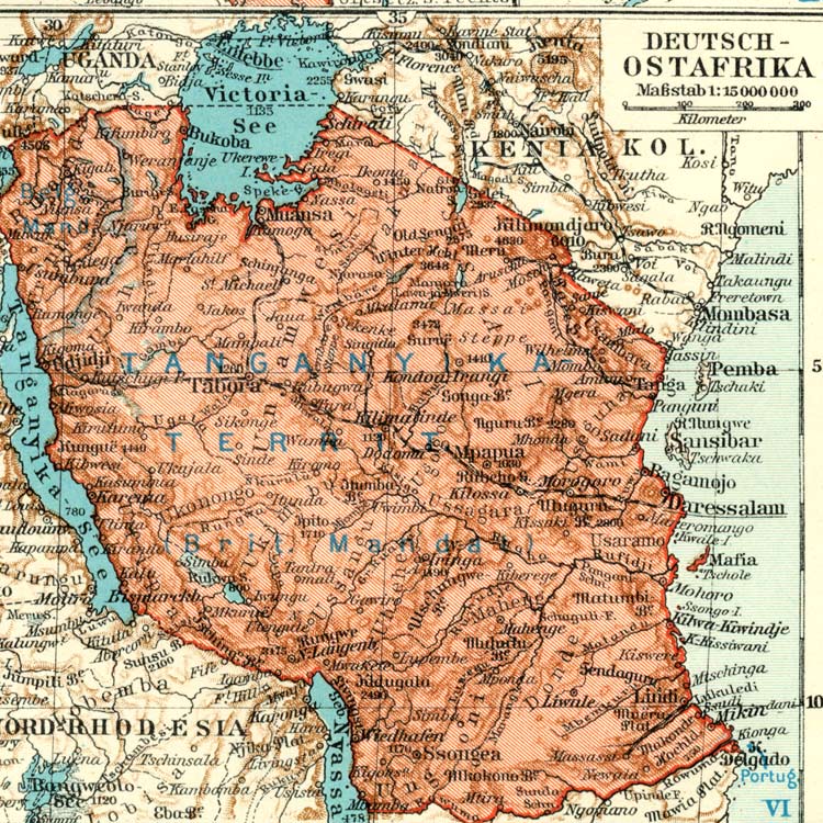 Deutsches Reich Kolonien Karte