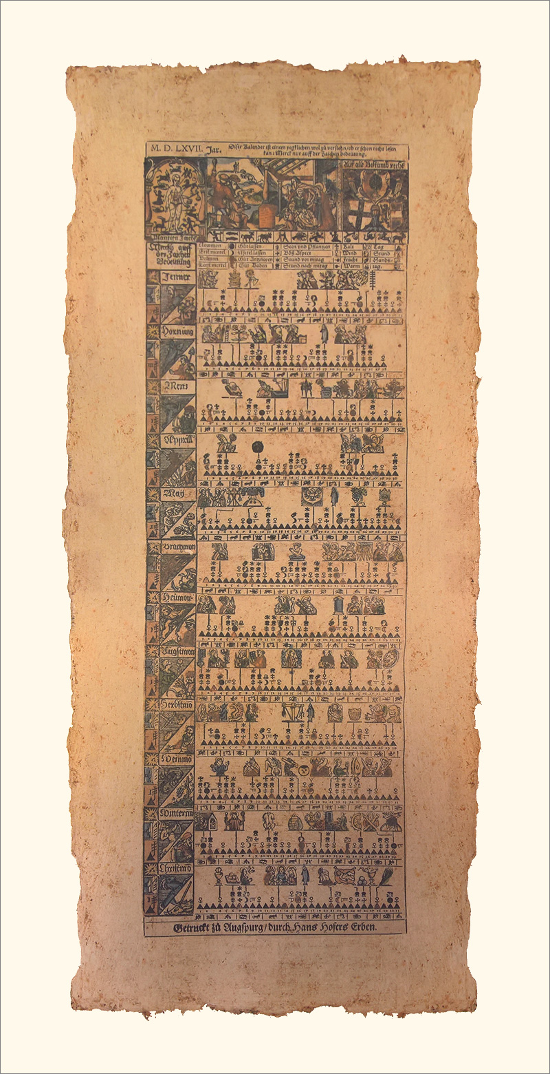 Der deutsche Bauernkalender Text v.1567 einzigartig Exz
