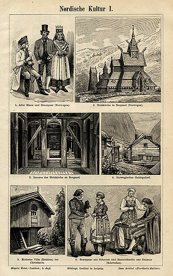 Nordische Kultur -Bild Lappe Island L�ffel Messer xz